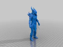 Skyrims Daedric Model / Armour Suit and Weapons