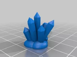 Small Crystals Growing out of Rocks