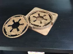 Star Wars Empire Logo Coasters