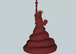 Statue of liberty shit - Estatua de la libertad mierda