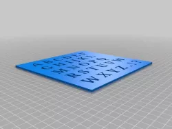 stencil  - Schablone ABC