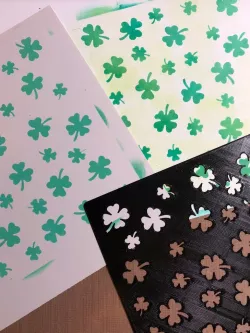 Stencil - Shamrocks!