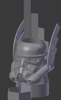 Storm Trooper Dice Tower and Template Holder for X-Wing Miniatures Game