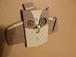 Superb Owl Light Switch Plate