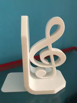 Treble and Bass Clef Bookend