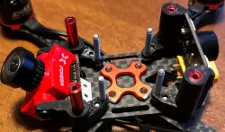VX110 2,5" frame - camera, LED, buzzer, XT30 mount