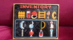 Zelda 8 bits Inventory menu with items