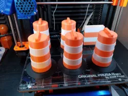 1:10 Scale traffic drum for Multi Color