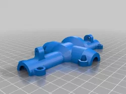 3D truck axle for twin axle diff