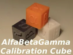 AlfaBetaGamma 20mm Calibration Cube