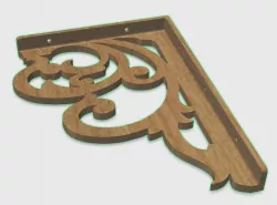 Corner bracket for shelf