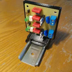 DIN rail clamp PCB mount