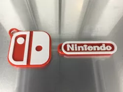Dual/Multi Material Nintendo and Switch Logo Keychains