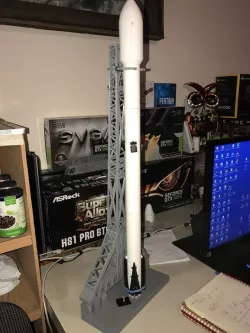 Falcon 9 Strongback at 85% with Open Girders