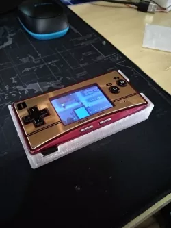 Gameboy micro - gbm extended battery case