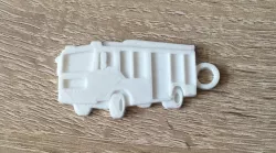 German fire truck keychain 