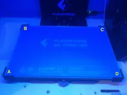 Glass Plate Corner Brackets for Flashforge Inventor 3D Printer