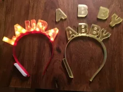 Hair Circlet with names