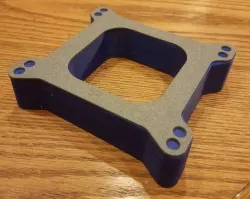 Holley 4150 style Carburetor spacer for casting