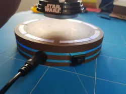 Levitation device V2 led and wood filament 