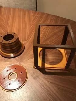 Lithophane Cube remixed - best lithophane lamp - small remix to fit IKEA generic cables 