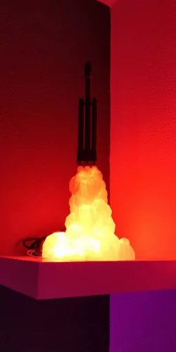 Low poly falcon heavy splitted