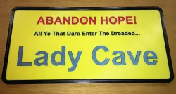 Multicolour Lady Cave "Man Cave" Plaque