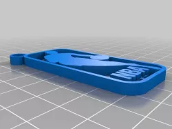 NBA logo keychain