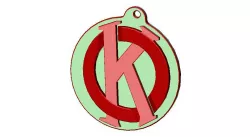 OK supreme logo/keyring