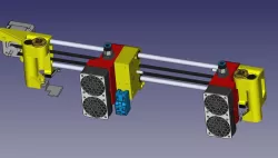 Parking magnetic dual extruder E3D V6 by HalenTech