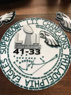 Philadelphia Eagles Superbowl Plaque