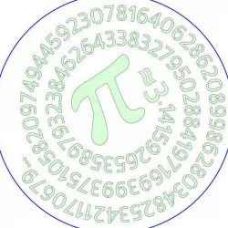 Pie Overlay - 100 digits of pi