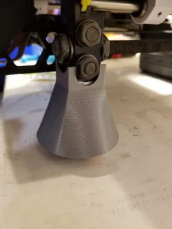Prusa i3 mk2 / mk2s - Y Corner foot for tennis ball as damper with and w/o support