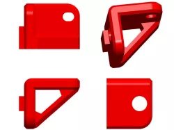 RIGID BED SUPPORT BRACKET | HYPERCUBE