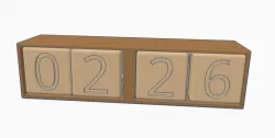 Simple Cube Calendar