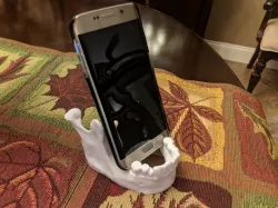 Skull Jaw Phone Tablet Business Card Stand