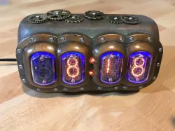 Steampunk Nixie Tube Clock