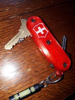 Swiss Army Style Keychain Remix with Inlay