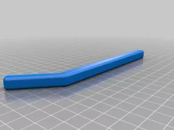 Thick straw with a bend