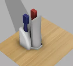 Tooth Brush and paste Holder