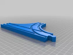 Toy wood train junction T