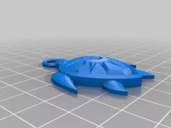 turtle keychain (flat bottom)