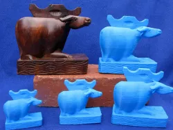 Water Buffalo Book Ends   