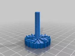 Z-adj wheel for M6 (1 mm per rev)