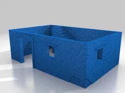 1-87 HO - Small Mud brick dwelling