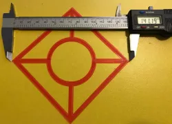 100mm square and 50mm circle calibration (XY calibration)