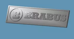Brabus Logo Plate