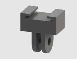 Camera Accessory Shoe to Go-Pro Mount Adapter
