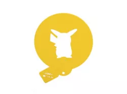 Coffee / Food stencil - Pikachu 