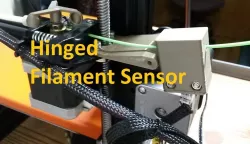 CR-10S Hinged Filament Sensor Mount (Bottom Plug)
